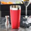 Set of 1 450ml PC Boston Shaker Cocktail, Martini Shaker with Measurements + 1 SS Vinyl Coated Tumbler (Box Contains 2 Pcs, Colour Red) - Image 6