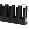 ABS Fibre Based 4 Grid Straight Cup Glass Holder (Colour: Black) - Image 3
