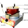 LPG Gas Based Portable Single Pot Manual Stirring Popcorn Machine with Non-Stick and Tiltable Inner Pot Hand Crank Popcorn Maker Machine (Approx Maximum Input 400grams/Batch and Approx Cooking Time 2-5 Minutes/Batch) - Image 4