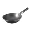 40cm Wide Iron Kadhai Chinese Wok with Black Rubber Firm Gripped MS Iron Handle (Size: 40cm) - Image 5