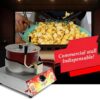 LPG Gas Based Portable Single Pot Manual Stirring Popcorn Machine with Non-Stick and Tiltable Inner Pot Hand Crank Popcorn Maker Machine (Approx Maximum Input 400grams/Batch and Approx Cooking Time 2-5 Minutes/Batch) - Image 5