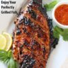 Fish Shaped Chrome Plated Barbeque Net Grill Jaali with Wooden Handle - Image 5