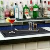 Rectangle Anti Slip PVC Rubber Anti Skid Bar Mat Beer Bar Service Anti-Spill Beverage Mat (Colour: Black, Size: 45x30x2cm ) - Image 4