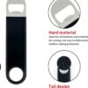 Vinyl Coated SS Bar Blade Opener Beer Cold Drink Bottle Opener (Colour: Black) - Image 5