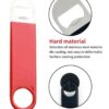 Vinyl Coated SS Bar Blade Opener Beer Cold Drink Bottle Opener (Colour: Red) - Image 4