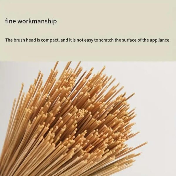 Pack of 2 Bamboo Wood Based Hygienic Cleaning Chinese Broom with Stainless Steel Handle for Ideal Heavy Duty Cleaning Use of Woks, Dosa Bhatties, Stoves - Image 7