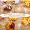 10 Inches Wide PC Dome Cover Round Shaped Transparent Cover Guard for Dessert, Cake, Pastry, Food, Dish - Image 8