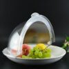 PC Transparent Round Roll Top Lid with Either Side 90 Degrees Opening & Fit Area (Size: 40cm Wide, Height: 20cm) - Image 4