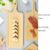 Wooden Rectangle Pizza Bat Multipurpose Food Serving Platter Bat Mezze Platter Board (Size: Big) - Image 4