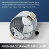 10L Tea Coffee Dispenser Heavy Duty Stainless Steel Multipurpose Urn Container with Stand and Gel Based SS Bottom Container for Re-Heating Purposes - Image 9