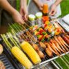 SS Foldable Rectangular Stainless Steel Barbecue BBQ Charcoal Grill With SS Lid - Image 4