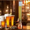 Rose Gold 3L Beer Tower Beverage Dispenser with Mirror Finish and Plastic Ice Tube Stick (Colour: Rose Gold ) - Image 4
