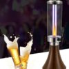 Wooden Brown 3L LED Light Based Beer Tower Beverage Dispenser with Gel Based SS Ice Tube Stick for Hassle Free Freezing (Colour: Wooden Brown) - Image 4