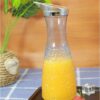 1.1L Self Embossed Design Pattern PC Transparent Decanter Juice/Water Bottle with Silver Cap - Image 5