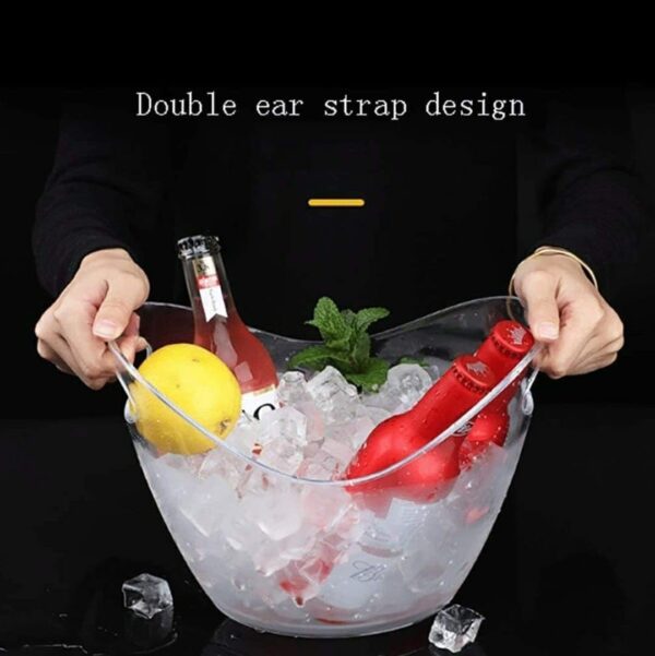 PC Transparent U Shaped Wine Bucket (Size: Small) - Image 3