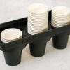 ABS Fibre Based 3 Grids Cylindrical Cup Holder (Colour: Blue) - Image 4