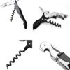 Stainless Steel Metal Waiters All in One Friend Wine Cork Screw Opener Sommelier Knife Style and Bottle Opener - Image 4