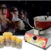 LPG Gas Based Portable Single Pot Manual Stirring Popcorn Machine with Non-Stick and Tiltable Inner Pot Hand Crank Popcorn Maker Machine (Approx Maximum Input 400grams/Batch and Approx Cooking Time 2-5 Minutes/Batch) - Image 6