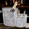 PC Transparent Cylindrical ICE Wine Bucket (Size: Large) - Image 7