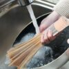 Pack of 2 Bamboo Wood Based Hygienic Cleaning Chinese Broom with Stainless Steel Handle for Ideal Heavy Duty Cleaning Use of Woks, Dosa Bhatties, Stoves - Image 8