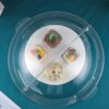 PC Transparent Round Roll Top Lid with Either Side 90 Degrees Opening & Fit Area (Size: 40cm Wide, Height: 20cm) - Image 5