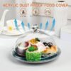 10 Inches Wide PC Dome Cover Round Shaped Transparent Cover Guard for Dessert, Cake, Pastry, Food, Dish - Image 5