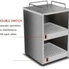 140W Electric Cup Cutlery Warmer Heavy Duty Machine with 2 Cabinets - Image 9