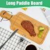 Wooden Rectangle Pizza Bat Multipurpose Food Serving Platter Bat Mezze Platter Board (Size: Big) - Image 5