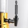 Gold 3L Beer Tower Beverage Dispenser with Mirror Finish and Plastic Ice Tube Stick (Colour: Gold ) - Image 5