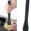ABS Material Black Cocktail Muddler in Single Piece Box Packing (Size Extra Large) - Image 5