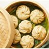 16 Inches Wide Bamboo Wooden Round Dimsum Basket with Lid Steamer Box for Steaming Momos, Dumplings, BaoBuns, Mandus (Size: 16 Inches Wide) - Image 5