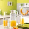 1.1L PC Transparent Juice/Water Jug with White Lid - Image 6