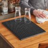 Rectangle Anti Slip PVC Rubber Anti Skid Bar Mat Beer Bar Service Anti-Spill Beverage Mat (Colour: Black, Size: 45x30x2cm ) - Image 6
