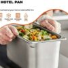 Heavy Duty SS 1/3 GN PAN (LENGTH x BREADTH: 32.5 x 17.5cm, PAN DEPTH SIZE: 15cm)