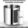 400W Electric 10L Heavy Duty Stainless Steel Commercial Soup Pot Turin Liquid Warmer Hot Pot Heater (Colour: Silver) - Image 5
