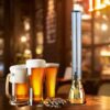 Gold 3L Beer Tower Beverage Dispenser with Mirror Finish and Plastic Ice Tube Stick (Colour: Gold ) - Image 6