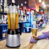 Silver 2.5L Beer Tower Beverage Dispenser with Plastic Ice Tube Stick (Colour: Silver) - Image 4