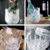 Poly Carbonate Transparent ICE Wine Bucket with Design & Handle - Image 6