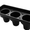 ABS Fibre Based 3 Grids Cylindrical Cup Holder (Colour: Black) - Image 6