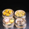 6 Inches Wide SS Ring Bamboo Wooden Round Dimsum Basket with Lid Steamer Box for Steaming Momos, Dumplings, BaoBuns, Mandus (Size: 6 Inches Wide) - Image 7