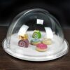 PC Transparent Round Roll Top Lid with Either Side 90 Degrees Opening & Fit Area (Size: 40cm Wide, Height: 20cm) - Image 6