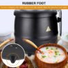 Heavy Duty 10 Litre Commercial Electric Soup Pot Turin Liquid Warmer Hot Pot Heater (Colour: Rose Gold)