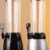 Silver 2.5L Beer Tower Beverage Dispenser with Plastic Ice Tube Stick (Colour: Silver) - Image 5