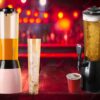 Pink 2.5L Beer Tower Beverage Dispenser with Plastic Ice Tube Stick (Colour: Pink) - Image 7