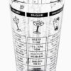 Set of 1 450ml PC Boston Shaker Cocktail, Martini Shaker with Measurements + 1 SS Vinyl Coated Tumbler (Box Contains 2 Pcs, Colour Black) - Image 7