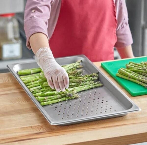 SS 1/1 Perforated GN PAN with 6.5cm Depth (Size: 53×32.5cm, Pan Depth: 6.5cm) - Image 7