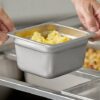 SS 1/6 GN PAN with 6.5cm Depth (Size: 17.6x16.3cm, Pan Depth: 6.5cm) - Image 3
