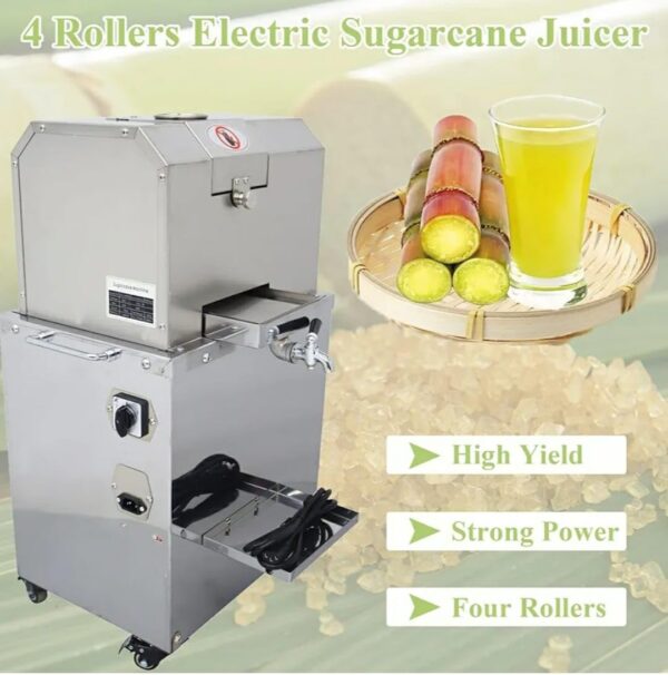 1100W Electric Sugarcane Machine With 100% Copper Motor & Emergency Switch Feature - Image 6