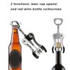 Stainless Steel Corkscrew Opener Beer Cap Champagne Bottle Opener - Image 8