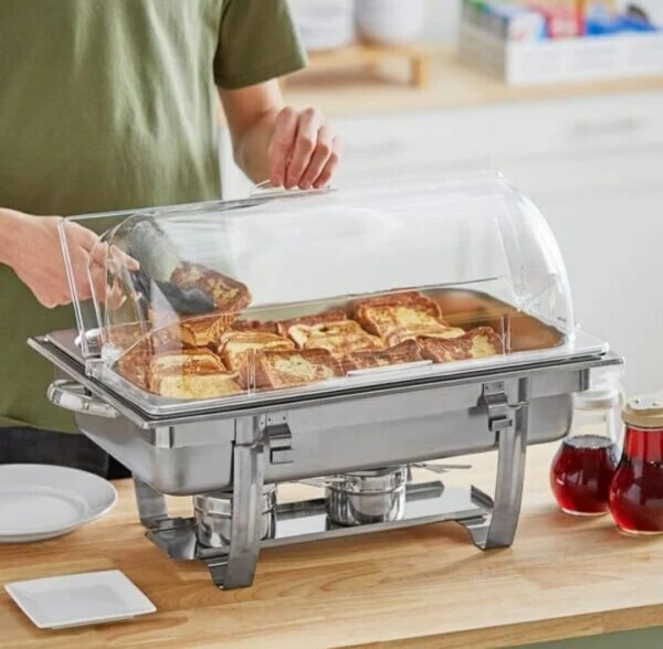 PC Transparent Rectangular Roll Top Lid with Either Side 90 Degrees Opening & Fit Area (Size: Size: 52×32×18cm) - Image 6